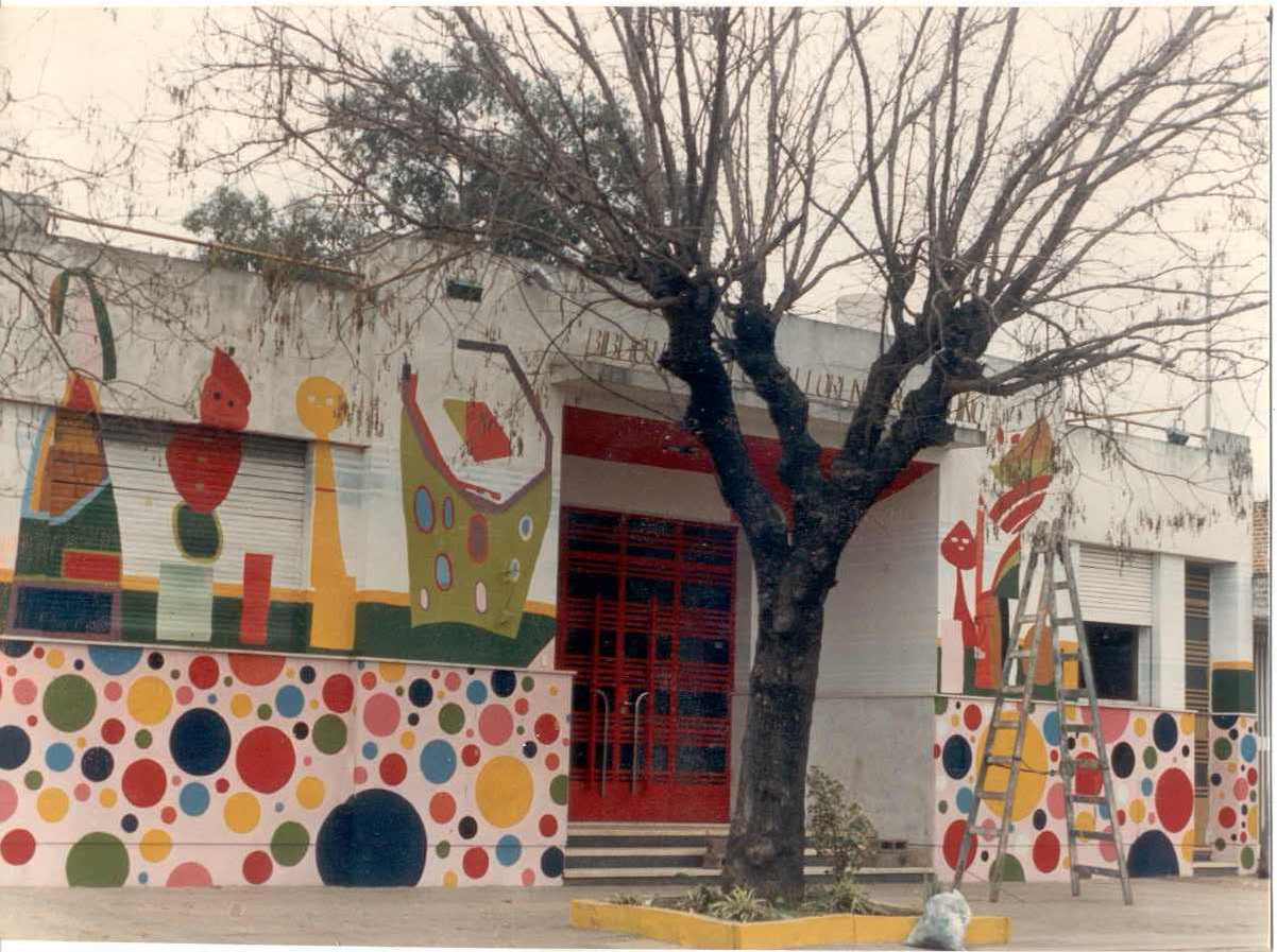 Fachada de la Biblioteca Florentino Ameghino · archivo compartido por Ají